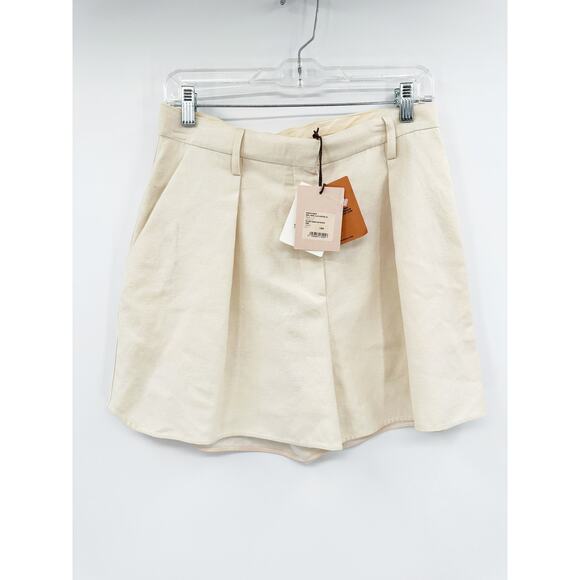 NANUSHKA RIMA Tailored Marathon Shorts Size L NWT - Picture 2 of 7
